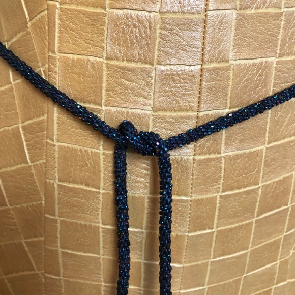 Belt or Necklace Wrap, Beaded & Tasseled, Choose Your Color main image 13